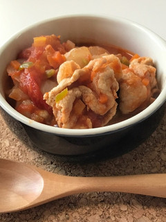 【風邪予防に】簡単♪豚肉のトマト煮-レシピのメイン写真