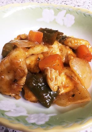 鶏ムネ肉炒め~酢豚風-レシピのメイン写真