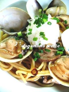 ハマグリとキノコの和風パスタ-レシピのメイン写真
