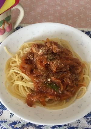 コストコのマリナラソースでパスタ-レシピのメイン写真