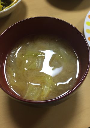 白菜だけのお味噌汁⭐︎天日干し白菜で-レシピのメイン写真