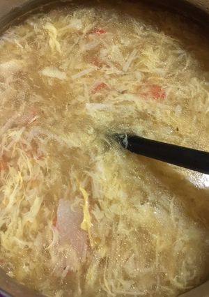 簡単 シンプル カニカマのスープ-レシピのメイン写真