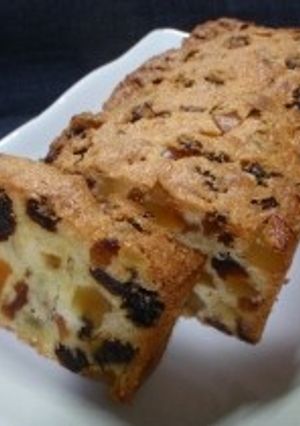 ドライフルーツたっぷりパウンドケーキ1-レシピのメイン写真