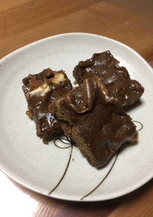 マシュマロ入りチョコブラウニー-レシピのメイン写真
