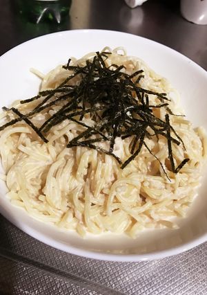 時短！牛乳で濃厚明太クリームパスタソース-レシピのメイン写真