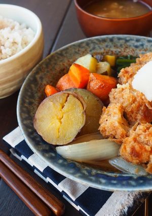 自宅で再現！大戸屋さんチキン母さん煮定食-レシピのメイン写真