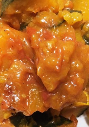 味見不要！トマトとカボチャの簡単煮物♪-レシピのメイン写真