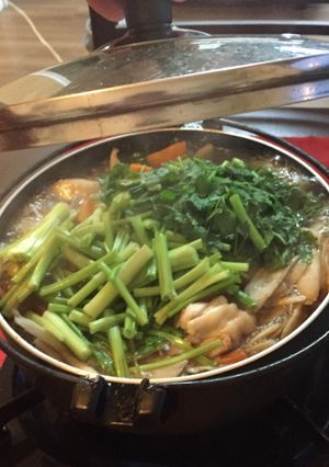 簡単！野菜たっぷり！鶏肉とせり（芹）の鍋-レシピのメイン写真