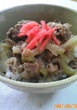 うちの牛丼-レシピのメイン写真