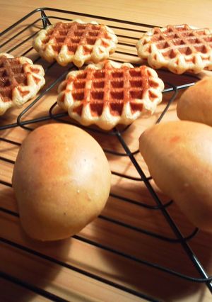 黒糖バナナワッフル　または　パン-レシピのメイン写真