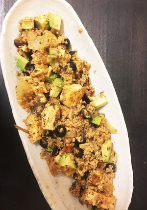 キヌアと豆腐グリルのサラダ-レシピのメイン写真