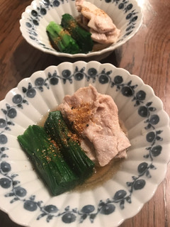 ニラと豚ロースのおひたし-レシピのメイン写真