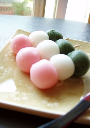 ミニ！レンジで三色団子-レシピのメイン写真