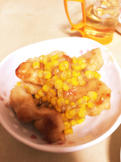 鶏胸肉とコーンのバターポン酢炒め♪-レシピのメイン写真