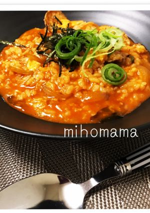 残ったご飯で☆スンドゥブ チーズリゾット-レシピのメイン写真