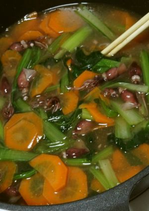 ホタルイカと小松菜のうま煮-レシピのメイン写真