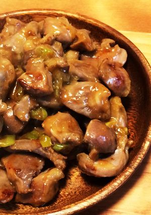 【簡単】お家で居酒屋。病みつき!砂肝炒め-レシピのメイン写真