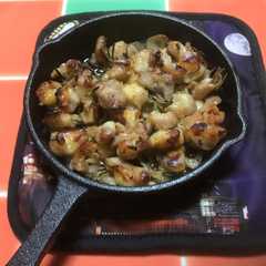 鶏ナンコツの グリル焼き スキレット-レシピのメイン写真