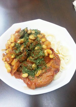 ＊豚肉と豆いっぱいトマト煮込み＊-レシピのメイン写真