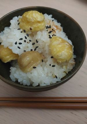 栗おこわ-レシピのメイン写真