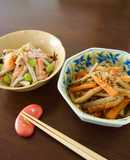 一度で2品⭐︎きんぴらごぼう&ごぼうサラダ