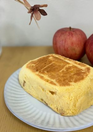 レンジで簡単！米粉のりんご蒸しパン-レシピのメイン写真