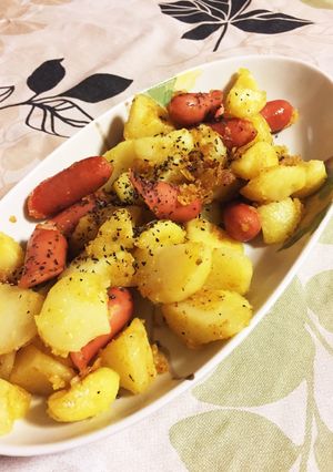 楽々簡単☆カレー風味のジャーマンポテト-レシピのメイン写真