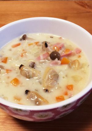 【簡単】アサリの水煮缶でクラムチャウダー-レシピのメイン写真