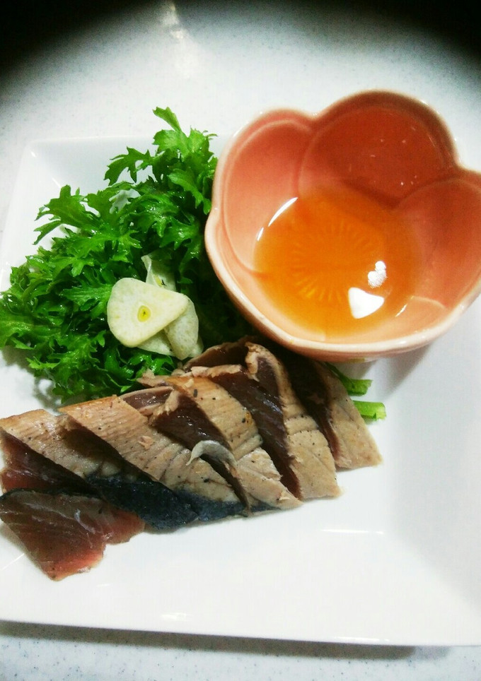 鰹のたたき塩とごま油で・・・-レシピのメイン写真