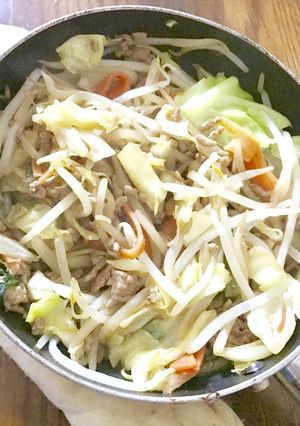 簡単！エビセン利かした男飯！！-レシピのメイン写真