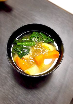 煮ない‼︎時短‼︎根菜味噌汁✨-レシピのメイン写真