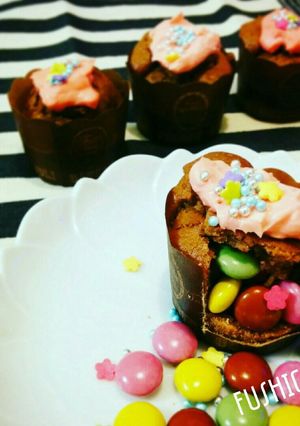 グルテンフリー☆かくれんぼカップケーキ-レシピのメイン写真