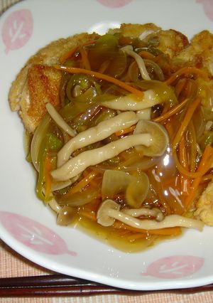 カリカリ鶏胸肉の野菜甘酢あんかけ-レシピのメイン写真