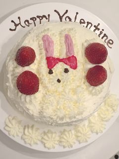 キュアホイップのうさぎショートケーキ-レシピのメイン写真