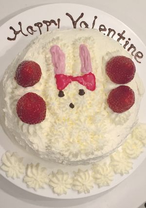キュアホイップのうさぎショートケーキ-レシピのメイン写真