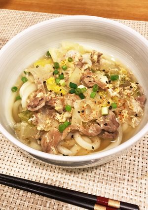 超時短★熱々煮込みうどん風-レシピのメイン写真