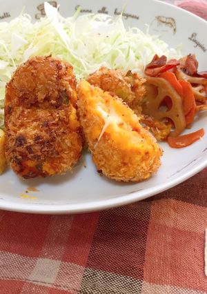 とろ〜りチーズinかぼちゃコロッケ-レシピのメイン写真