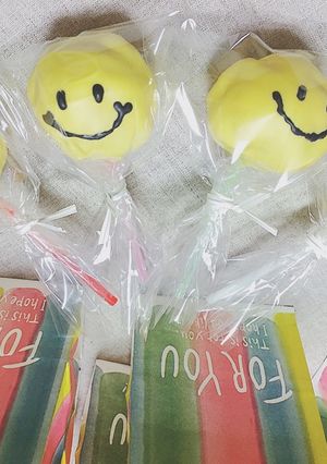 バレンタイン!ニコちゃんケーキポップ-レシピのメイン写真