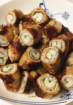 くるくるちくわのハート肉巻き-レシピのメイン写真