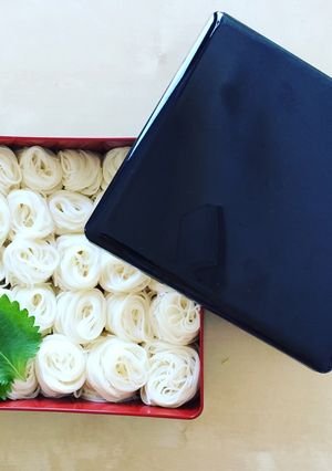 そうめんを綺麗に見せる方法&ゴマだれ！-レシピのメイン写真