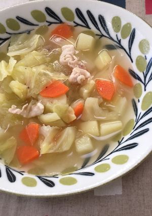 食べる野菜スープ！和風柚子胡椒風味-レシピのメイン写真