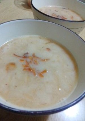 牛乳ない日のTDS風ミソクリームスープ-レシピのメイン写真