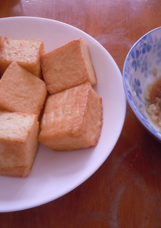 生姜しょう油で召し上がれ 焼き厚揚げ豆腐-レシピのメイン写真