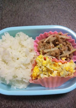 ひき肉ともやし＆しらすとチーズと卵-レシピのメイン写真