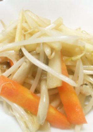 大根の皮ともやしのシャキシャキ炒め-レシピのメイン写真