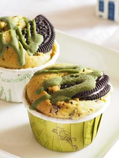 抹茶マフィン オレオ・バレンタイン-レシピのメイン写真
