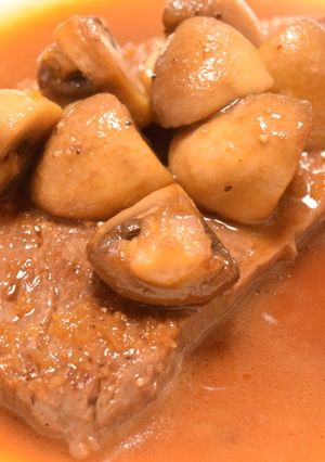 牛肉とマッシュルームの醤油バターソース-レシピのメイン写真