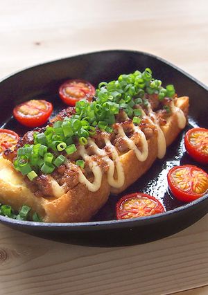 生揚げの肉味噌のっけ焼き-レシピのメイン写真