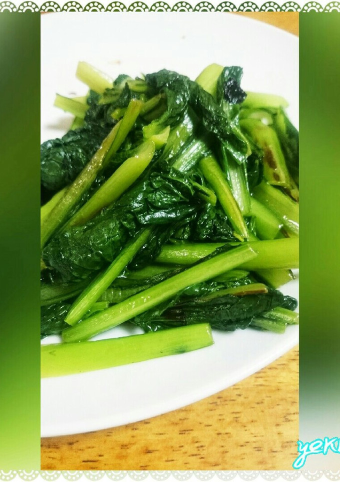 ＊青菜の炒め＊-レシピのメイン写真