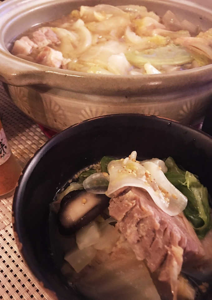 白菜とろとろごま油で♡塩豚鍋♡-レシピのメイン写真